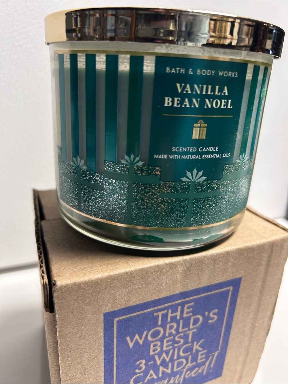 Bath & Body Works Vanilla Bean Noel 3-Wick Candle